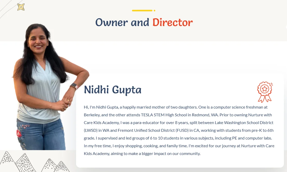 Nidhi Gupta - Owner and Director